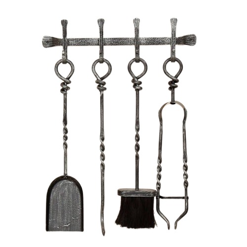 Wall Mounted Fireplace Tool Set