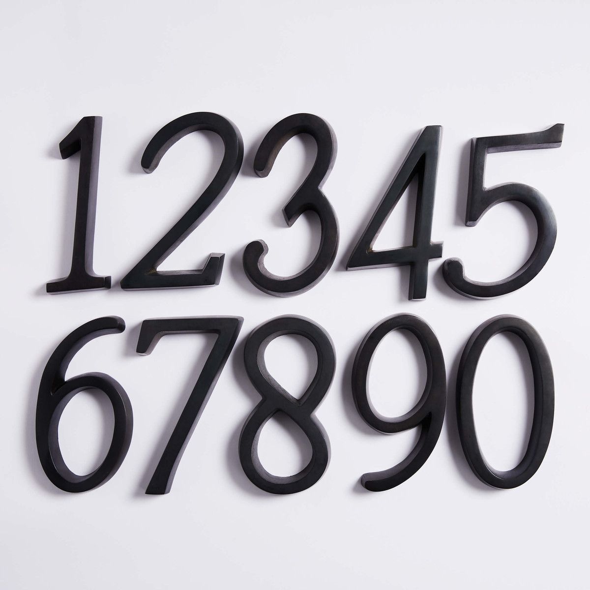 MODERN METAL HOUSE NUMBERS