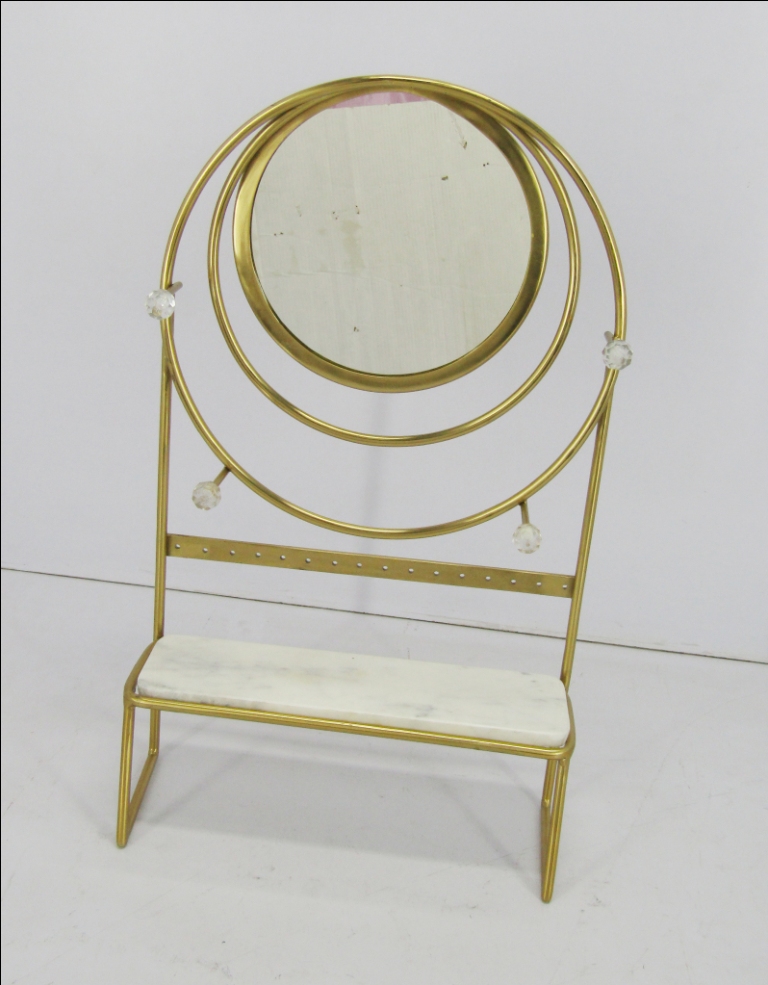 Vanity Jewelry Stand With Mirror.