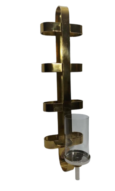 Wall Candle Sconce with Glass